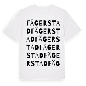 Fägerstad ordlek t-shirt – ekologisk bomull t-shirt från Pinshirt