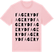 Pink Cotton t-shirt med Fageryd ordlek t-shirt