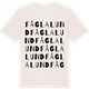 Vintage White t-shirt med Fåglalund ordlek t-shirt