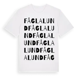 Fåglalund ordlek t-shirt – ekologisk bomull t-shirt från Pinshirt