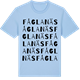 Blue Soul t-shirt med Fåglanäs ordlek t-shirt