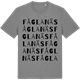 Mid Heather Gray t-shirt med Fåglanäs ordlek t-shirt