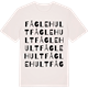 Vintage White t-shirt med Fåglehult ordlek t-shirt