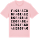 Pink Cotton t-shirt med Fagraberg ordlek t-shirt