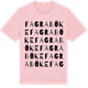 Pink Cotton t-shirt med Fagraböke ordlek t-shirt