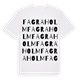 White t-shirt med Fagraholm ordlek t-shirt
