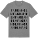 Mid Heather Gray t-shirt med Fagraholm ordlek t-shirt