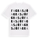White t-shirt med Fagrasjö ordlek t-shirt
