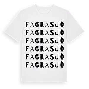 Fagrasjö ordlek t-shirt – ekologisk bomull t-shirt från Pinshirt