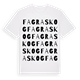 Fagraskog ordlek t-shirt