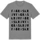 Mid Heather Gray t-shirt med Fagraskruv ordlek t-shirt