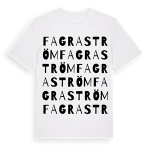 Fagraström ordlek t-shirt – ekologisk bomull t-shirt från Pinshirt