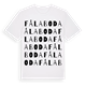 White t-shirt med Fålaboda ordlek t-shirt