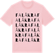 Pink Cotton t-shirt med Falåkra ordlek t-shirt