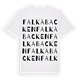 Falkabacken ordlek t-shirt
