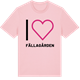 Pink Cotton t-shirt med Jag älskar Fällagården t-shirt stort tryck