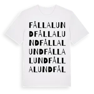 Fållalund ordlek t-shirt – ekologisk bomull t-shirt från Pinshirt