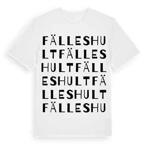 Fälleshult ordlek t-shirt – ekologisk bomull t-shirt från Pinshirt