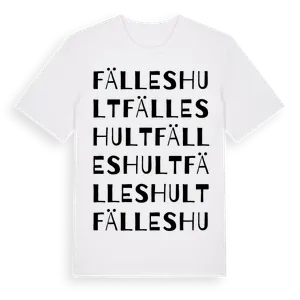 Fälleshult ordlek t-shirt – ekologisk bomull t-shirt från Pinshirt