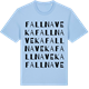 Blue Soul t-shirt med Fallnaveka ordlek t-shirt
