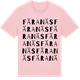 Pink Cotton t-shirt med Färanäs ordlek t-shirt