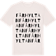 Vintage White t-shirt med Fårhyltan ordlek t-shirt