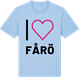 Blue Soul t-shirt med Jag älskar Fårö t-shirt stort tryck