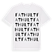 White t-shirt med Fathult ordlek t-shirt