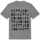 Mid Heather Gray t-shirt med Fettjeöarna ordlek t-shirt