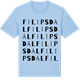 Blue Soul t-shirt med Filipsdal ordlek t-shirt
