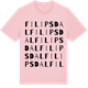 Pink Cotton t-shirt med Filipsdal ordlek t-shirt