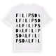 White t-shirt med Filipsdal ordlek t-shirt