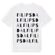 White t-shirt med Filipsdal ordlek t-shirt