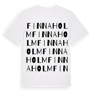 Finnaholm ordlek t-shirt – ekologisk bomull t-shirt från Pinshirt