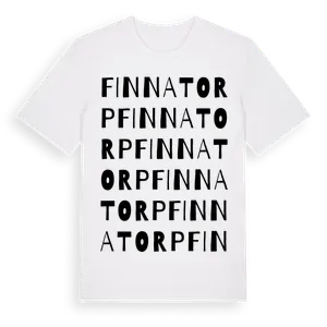 Finnatorp ordlek t-shirt – ekologisk bomull t-shirt från Pinshirt