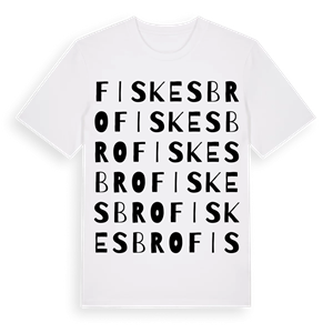 Fiskesbro ordlek t-shirt – ekologisk bomull t-shirt från Pinshirt