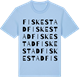 Blue Soul t-shirt med Fiskestad ordlek t-shirt