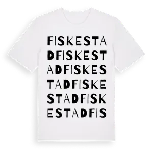 Fiskestad ordlek t-shirt – ekologisk bomull t-shirt från Pinshirt