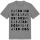 Mid Heather Gray t-shirt med Fjärdingsmåla ordlek t-shirt