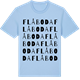 Blue Soul t-shirt med Flåboda ordlek t-shirt
