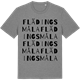 Mid Heather Gray t-shirt med Flädingsmåla ordlek t-shirt