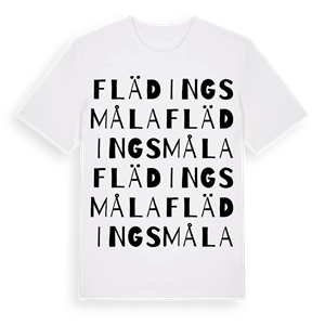 Flädingsmåla ordlek t-shirt – ekologisk bomull t-shirt från Pinshirt