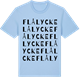 Blue Soul t-shirt med Flålycke ordlek t-shirt