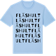 Blue Soul t-shirt med Fläshult ordlek t-shirt