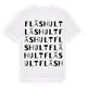 White t-shirt med Fläshult ordlek t-shirt
