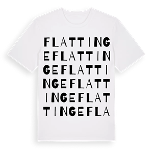 Flattinge ordlek t-shirt – ekologisk bomull t-shirt från Pinshirt