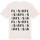 Vintage White t-shirt med Flisan ordlek t-shirt
