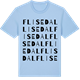 Blue Soul t-shirt med Flisedal ordlek t-shirt