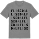 Mid Heather Gray t-shirt med Flisedal ordlek t-shirt