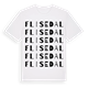 Flisedal ordlek t-shirt
